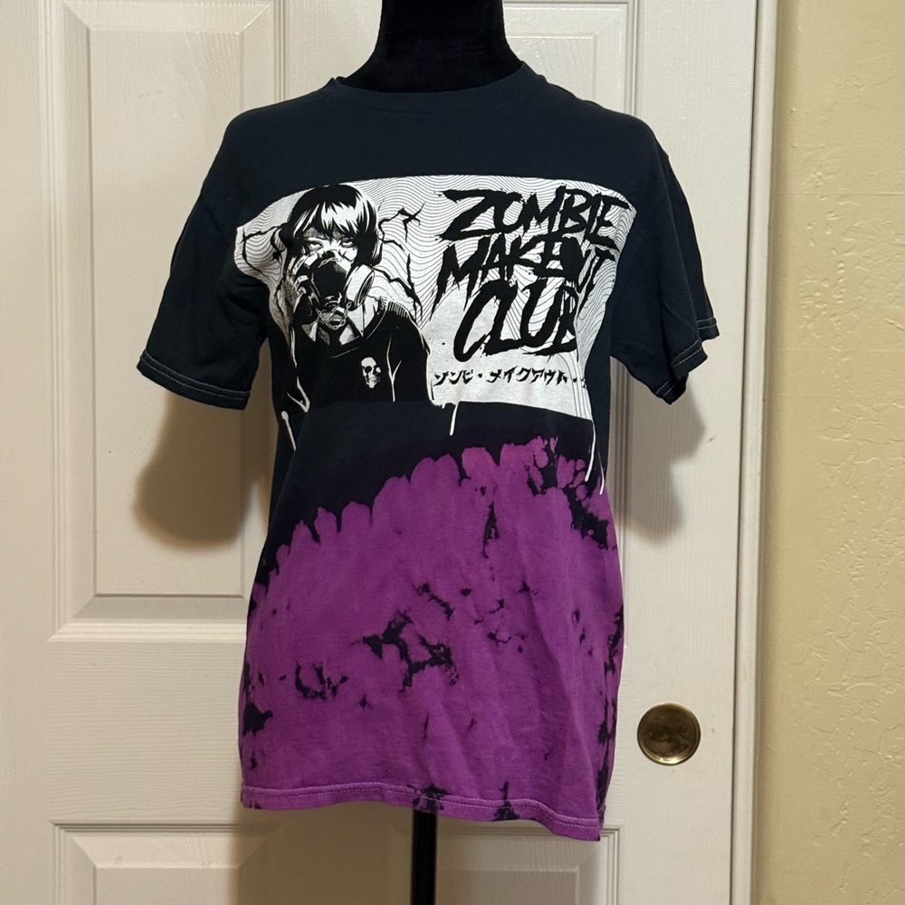 Purple and Black Graphic Tee
